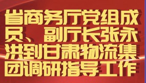  省商務(wù)廳黨組成員、副廳長(zhǎng)張永洪到甘肅物流集團(tuán)調(diào)研指導(dǎo)工作